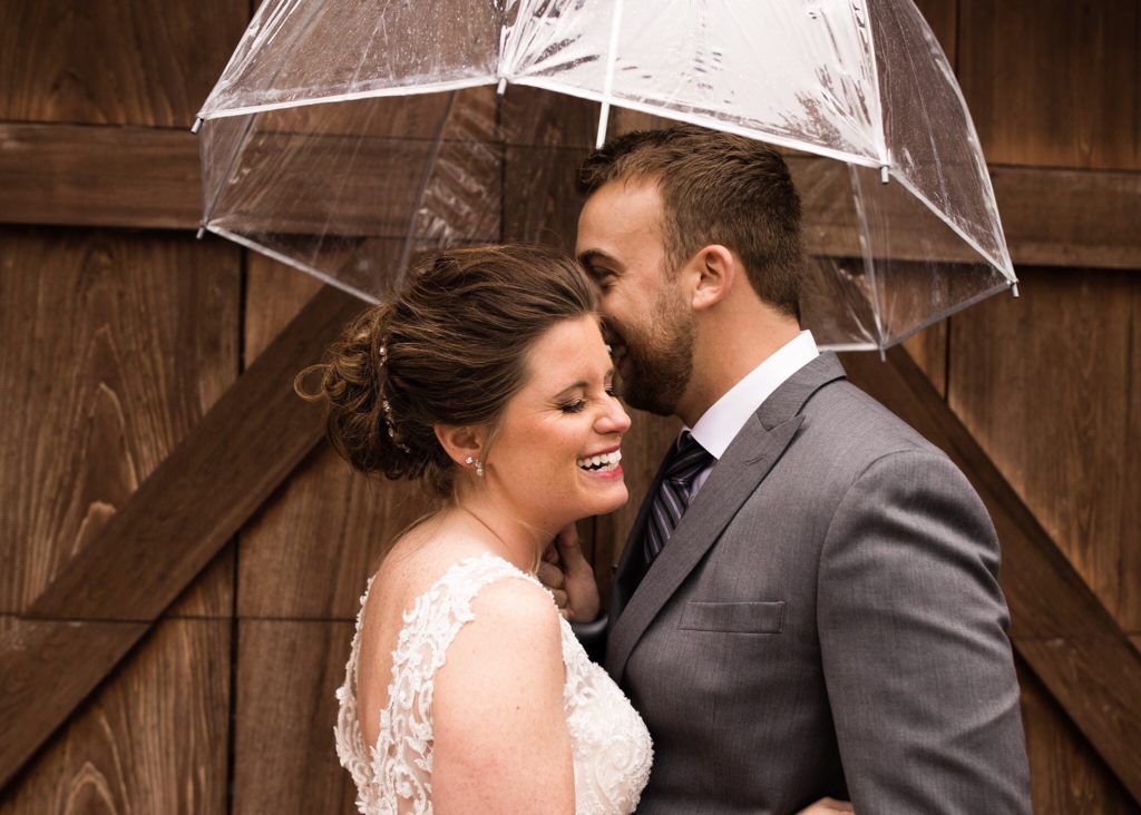 Fairview Heights, Illinois Rainy Wedding Day Photo