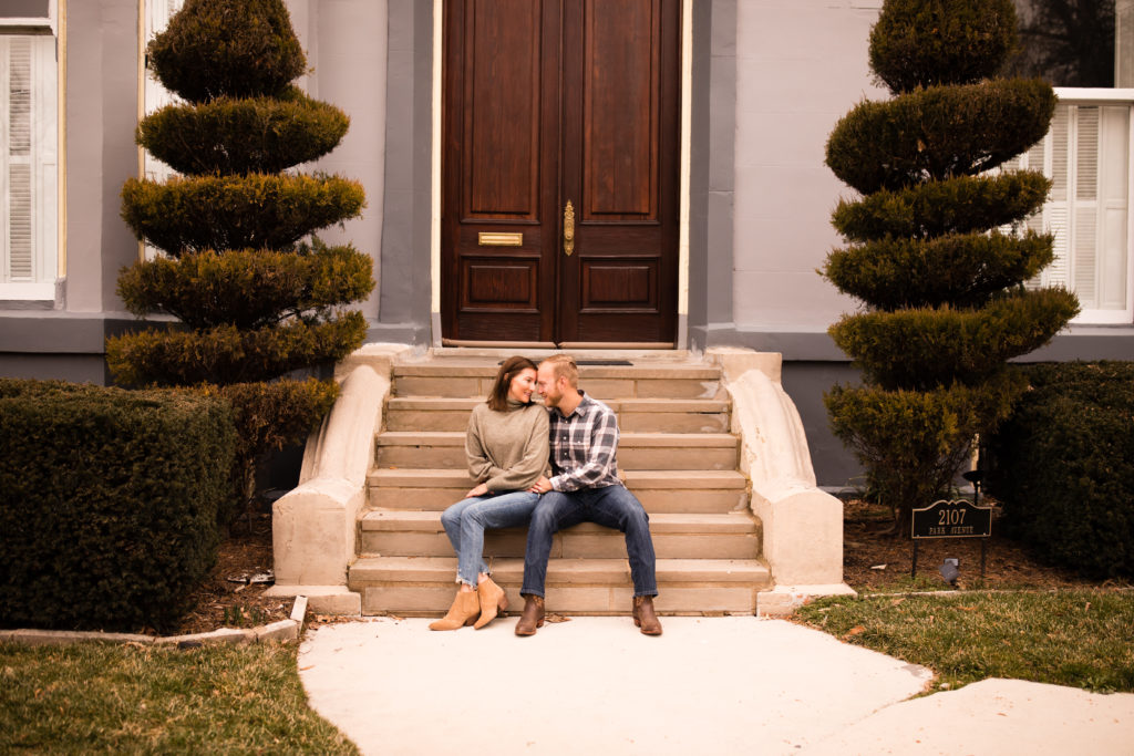 Tim and Ellie, Lafayette Square Park, St. Louis, Missouri Engagement Photo